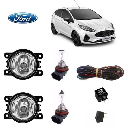 Imagem de Farol Auxiliar Fiesta 2013  Com Lâmpada H11 Kit