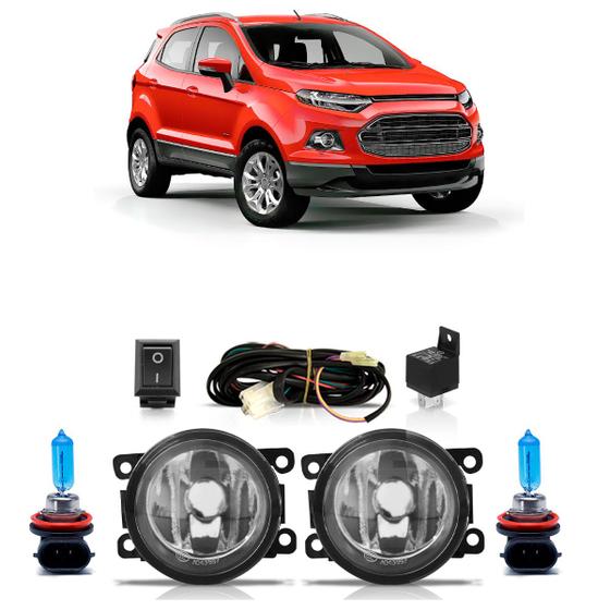 Imagem de Farol Auxiliar Ford Ecosport 13/17 Completo + Super Branca