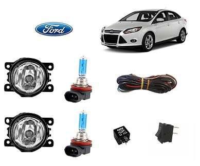 Imagem de Farol Auxiliar Ford Focus 2009 H11 Super Branca Kit