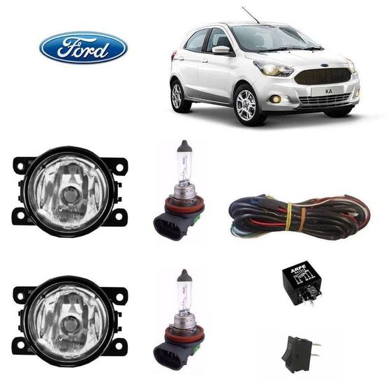 Imagem de Farol Auxiliar Ford Ka 2012 Com Lamp H11 Kit