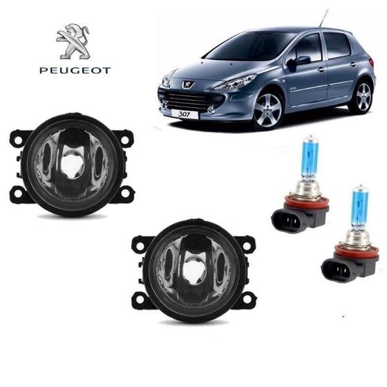 Imagem de Farol Auxiliar Importado Peugeot 307 07 H11 S Branca Par