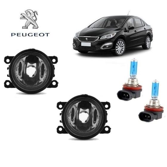 Imagem de Farol Auxiliar Importado Peugeot 408 18 H11 S Branca Par