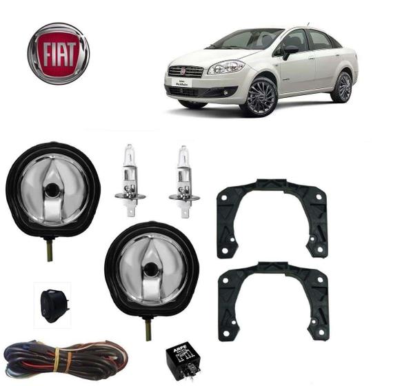 Imagem de Farol Auxiliar Linea Blackmotion 2015 Com Lâmpada Kit