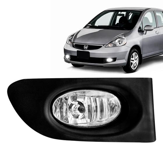 Farol Auxiliar milha Honda Fit 2003 a 2006 com grade Menor preço em Farol Auxiliar milha Honda Fit 2003 a 2006 com grade