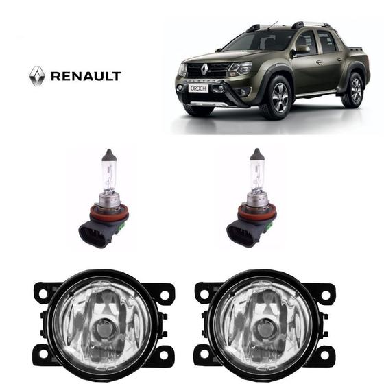 Imagem de Farol Auxiliar Oroch 2019 Com Lâmpada H11 Par