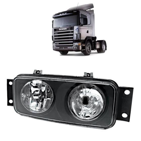 Imagem de Farol Auxiliar Para Scania 124 NTG Milha Com 2 Soquetes Lado Esquerdo
