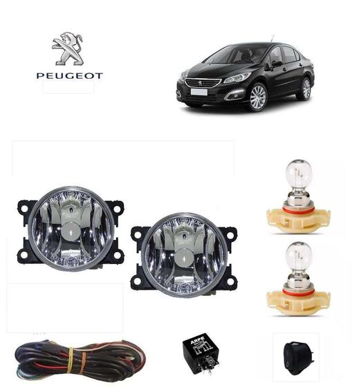 Imagem de Farol Auxiliar Peugeot 408 2019 Arteb Lamp H16 Kit