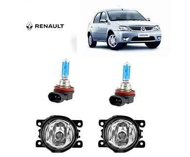 Imagem de Farol Auxiliar Renault Logan 2007 Com Lamp Super Branca Par