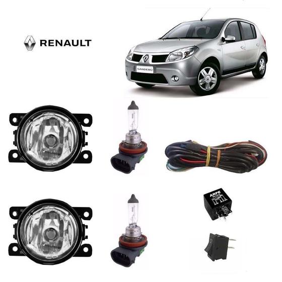 Imagem de Farol Auxiliar Sandero Stepway 2017 Com Lâmpada H11 Kit