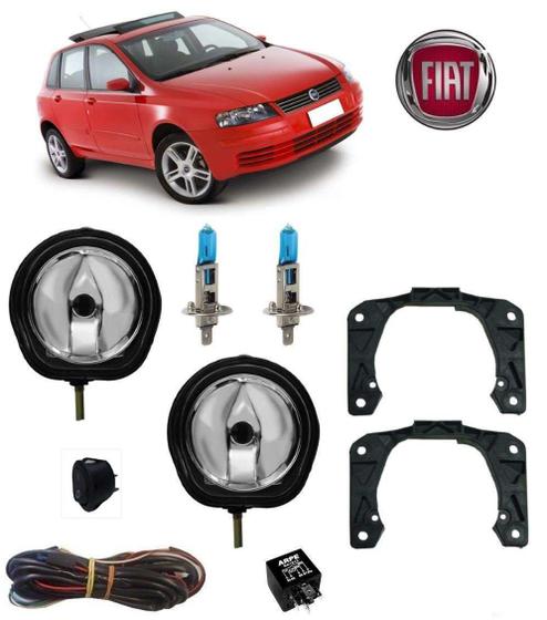 Imagem de Farol Auxiliar Stilo Sporting 2007 Com Super Branca Kit