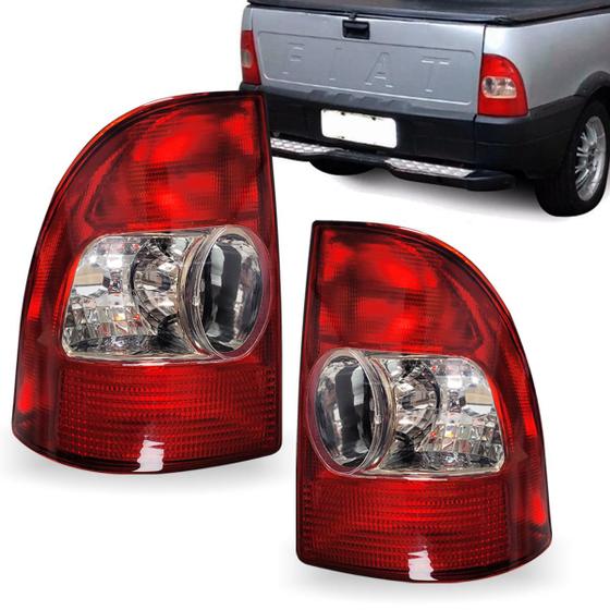 Imagem de Farol Bicolor Traseiro Esq e Dir Fiat Strada 2001 A 2004