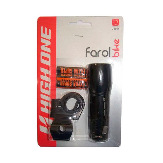 Imagem de Farol Bike Alumínio 9 Leds High One