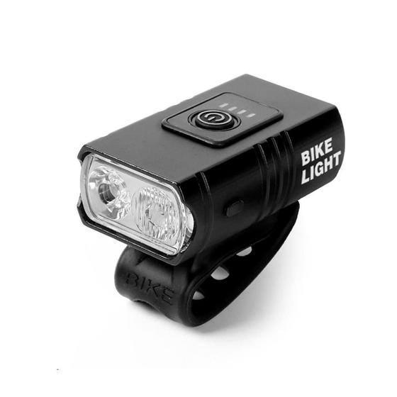 Imagem de Farol Bike Recarregável USB LED Cree T6 2 Leds 6000 Lumens