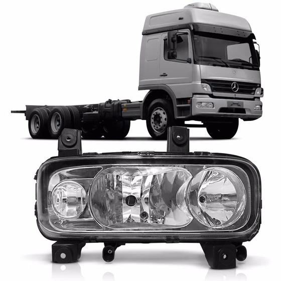 Imagem de Farol Caminhão MB Atego Após 2010 Liso LE - 9738202261