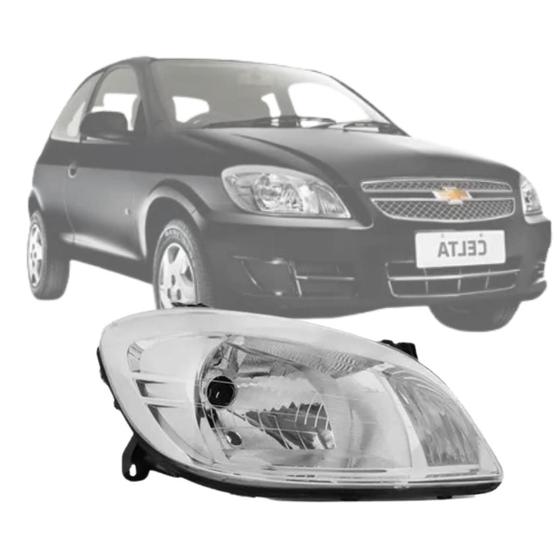 Imagem de Farol celta 2007 a 2015 prisma 06 a 12 lado direito cromado