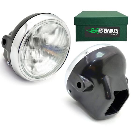 Imagem de Farol Completo - CB400 Aro Cromado