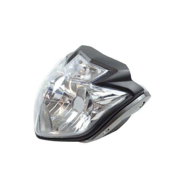 Imagem de Farol Completo Com Carenagens Para Fazer 250 2012 E 2013 Prata Foco Marca Sportive Sem Lâmpada