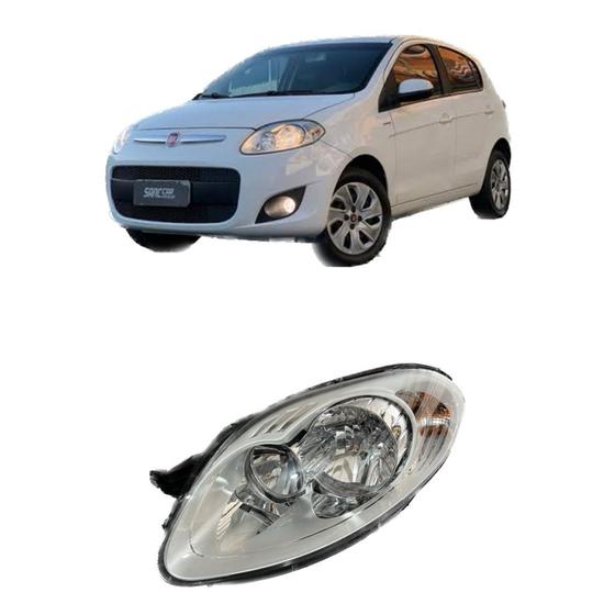 Imagem de Farol Completo Cromado ESQUERDO Novo Palio Todos Original Fiat