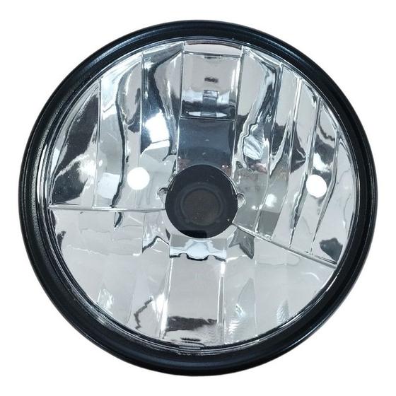 Imagem de Farol Completo  Da Yamaha Ybr 125 Factor 2009 A 2023 Aro Preto Reforçado