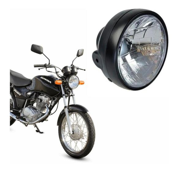 Imagem de Farol Completo Honda Cg Titan 150 04 Bloco Ótico-Carcaça-Aro