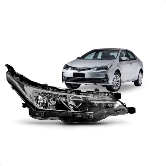 Imagem de Farol Corolla Xei 2018  2019 Manual com Led