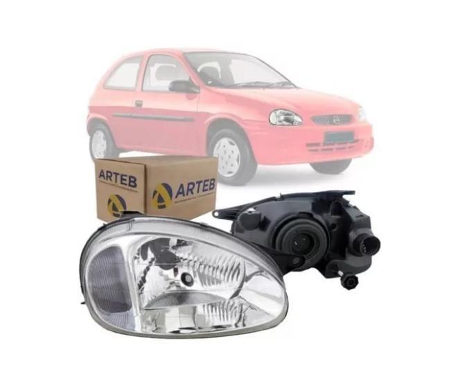 Imagem de Farol Corsa 2000 01 02 03 04 05 A 08 09 2010 Original Arteb - LADO DIREITO