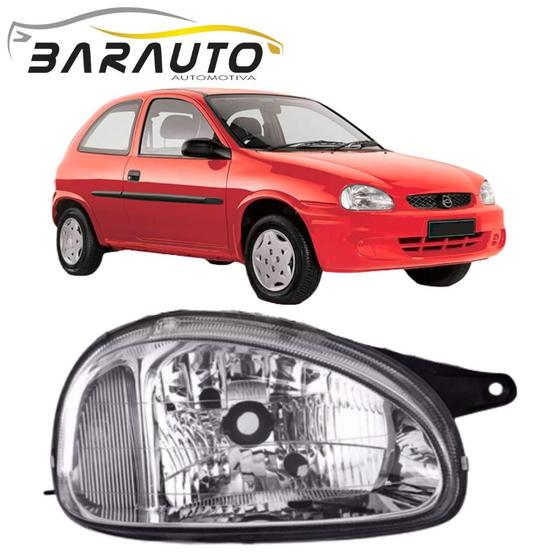 Imagem de Farol corsa hatch 1994 a 2002 cromado direito term