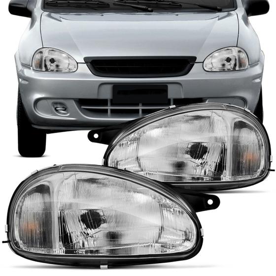 Farol Corsa Hatch Sedan Wagon 1994 A 2002 Pick up 1994 A 2004 Classic 2003 A 2010 Foco Simples Menor preço em Farol Corsa Hatch Sedan Wagon 1994 A 2002 Pick up 1994 A 2004 Classic 2003 A 2010 Foco Simples