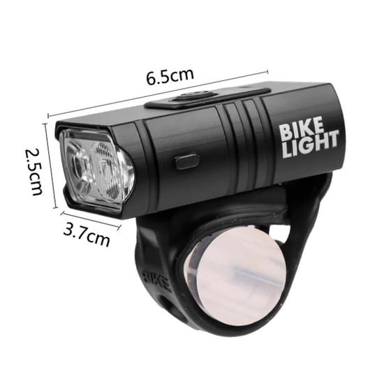 Imagem de Farol de Bike 3 LEDs Cree T6 Recarregável USB - 6000 Lumens