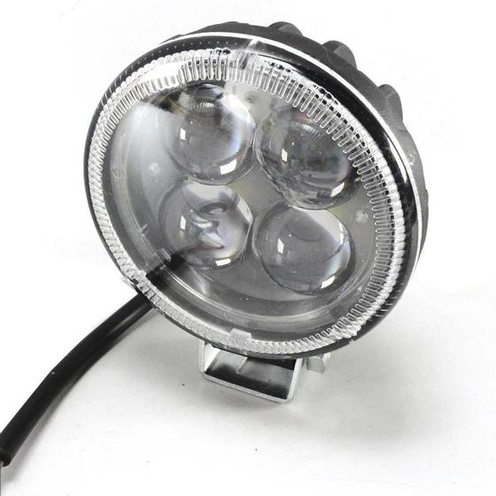 Imagem de Farol De Milha 4 Led Redondo 12V 24V 12W Jeep Caminhão