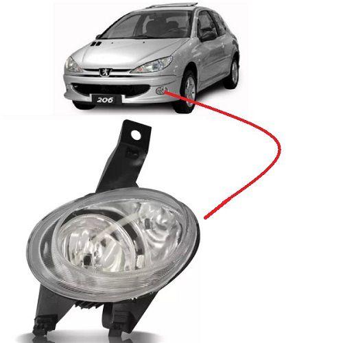 Imagem de Farol de Milha Auxiliar Peugeot 206 1998 a 2003 Esquerdo