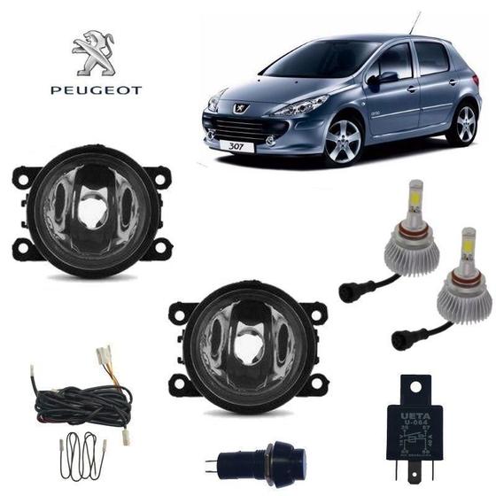 Imagem de Farol de Milha Importado Peugeot 307 2006a 2013 H11 Led Kit