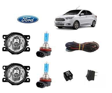 Imagem de Farol de Milha Ka Sedan 2016 Lampada Super Branca Kit