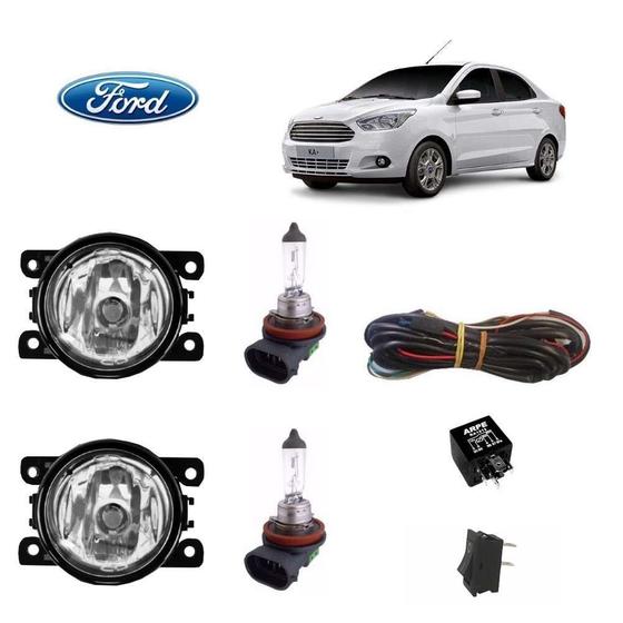 Imagem de Farol de Milha Ka Sedan 2018 Com Lâmpada H11 Kit