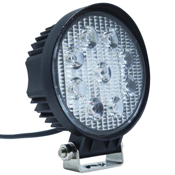 Imagem de Farol de Milha Led Universal 10V 30V 27W 9 Leds Cinoy YN-FA001 7000K Redondo 11 Cm