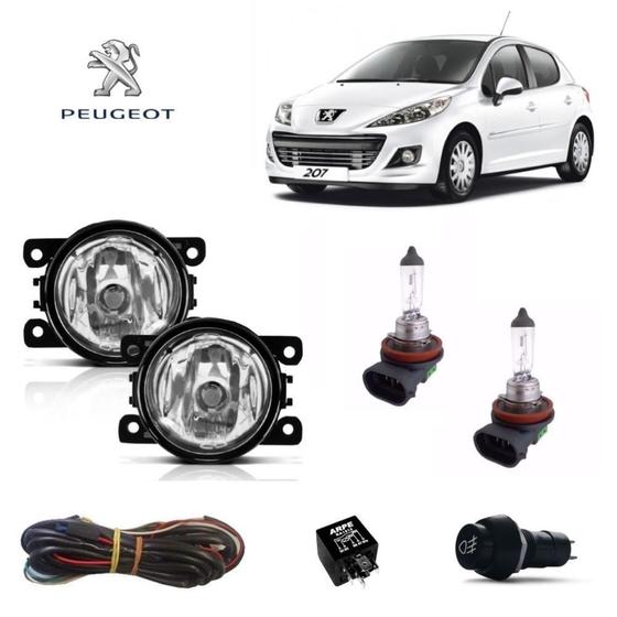 Imagem de Farol de Milha Peugeot 207 2007 Com Lâmpada Kit