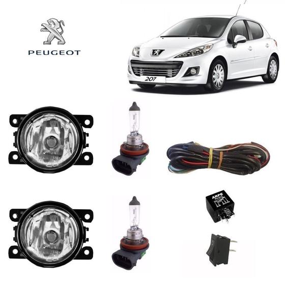 Imagem de Farol de Milha Peugeot 207 2011 Com Lâmpada Kit