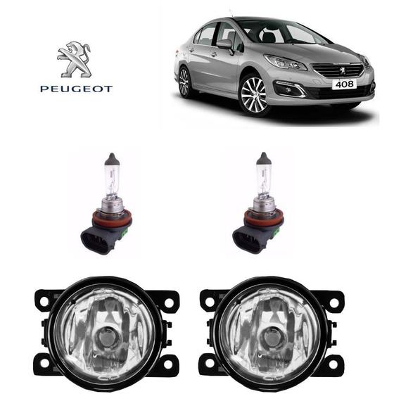 Imagem de Farol de Milha Peugeot 408 2017  Lampada H11 Par