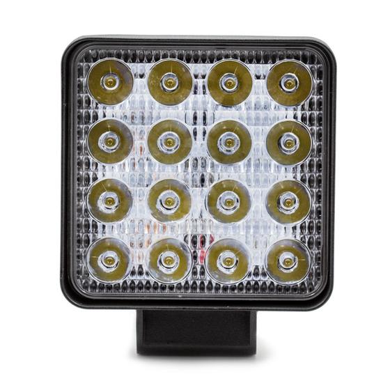 Imagem de Farol de Milha Quadrado 16 Leds 12v/24v 48w LED Longo Alcance Haiz HZ-48W