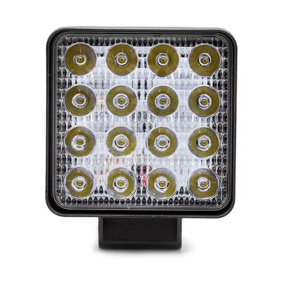 Imagem de Farol de Milha Quadrado 48w Par de Lâmpada Led Carro A Prova D'Agua IP67