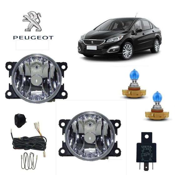 Imagem de Farol de Neblina Arteb  Peugeot 408 17 H16 Branca Kit