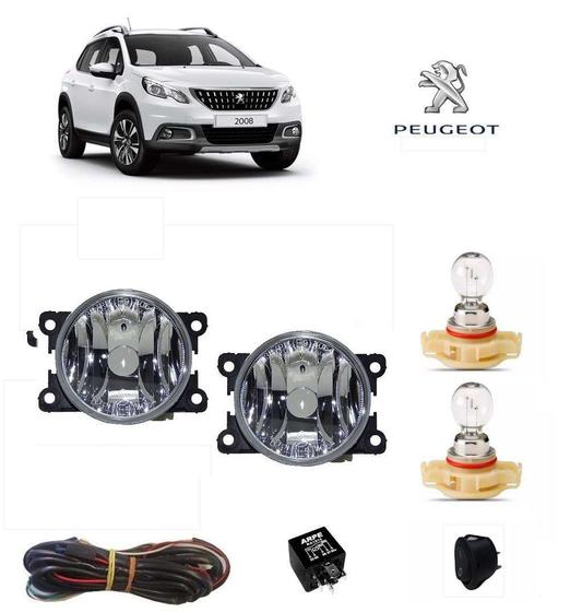 Imagem de Farol de Neblina Peugeot 2008 2017 Lamp H16 Kit