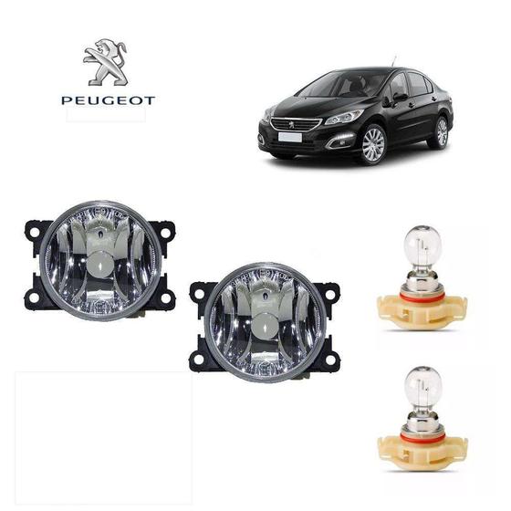 Imagem de Farol de Neblina Peugeot 408 2017 Lâmpada H16 Par