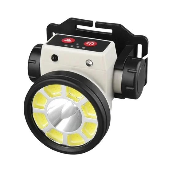 Imagem de Farol De Pesca LED Recarregável Feixe Ajustável De Alta Potência Com Função De Detecção