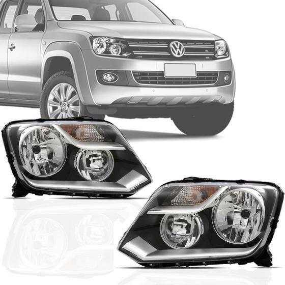 Imagem de Farol Dianteiro Amarok 2011 2012 2013 2014 2015 2016 Manual