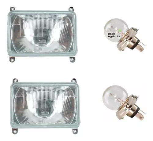 Imagem de Farol Dianteiro Direito E Esquerdo Retangular C/lamp Trators