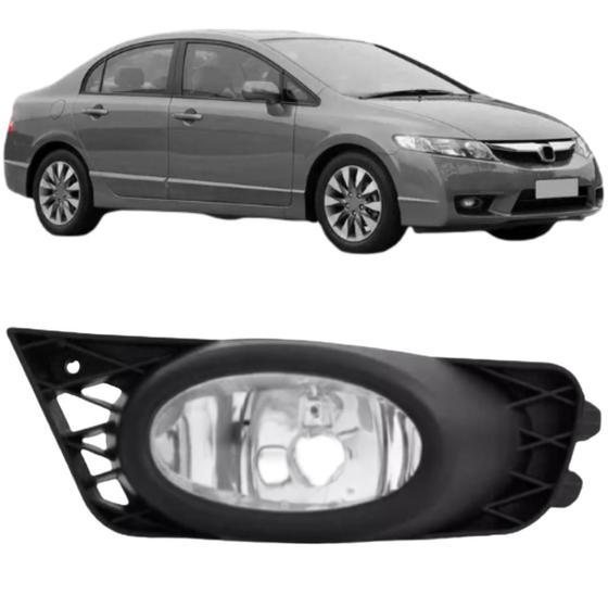 Imagem de Farol esquerdo milha new civic 2009 2010 2011 com grade