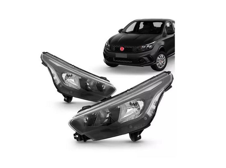 Imagem de Farol Fiat Argo Cronos 2018 2019 2020 2021 2022 2023 Com Led Direito