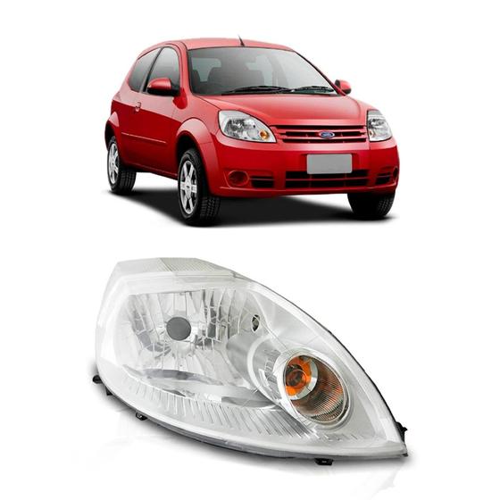 Imagem de Farol Ford Ka 2008 2009 2010 2011 2012 2013 Cromado