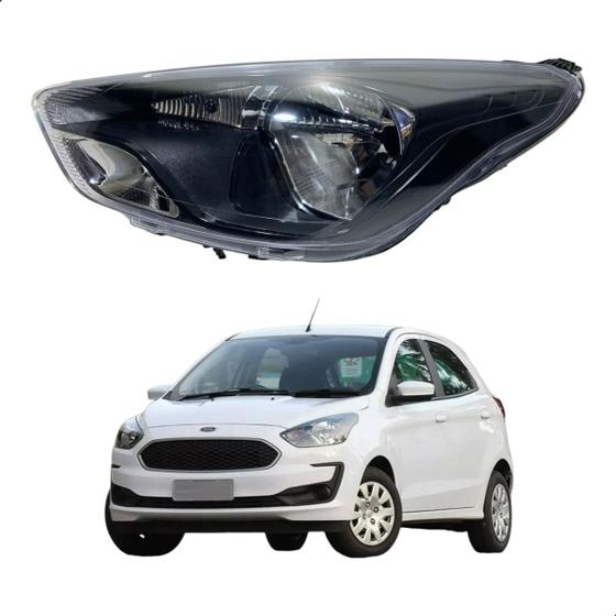 Imagem de Farol Ford Ka Mascara Negra 2015 A 2018 Tyc Esquerdo